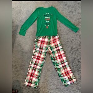Holiday/Christmas Green and Red Kids Pajamas